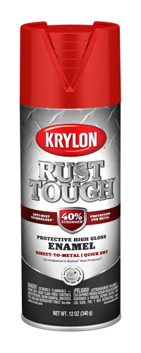 Krylon Rust Tough® With Anti-Rust Technology™ Enamel Gray Rust 12 oz.