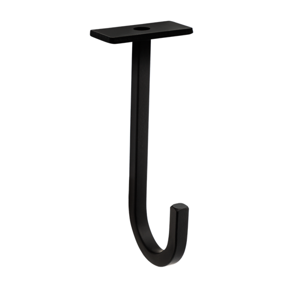 National Hardware Long Ceiling Hook 5-in, Black