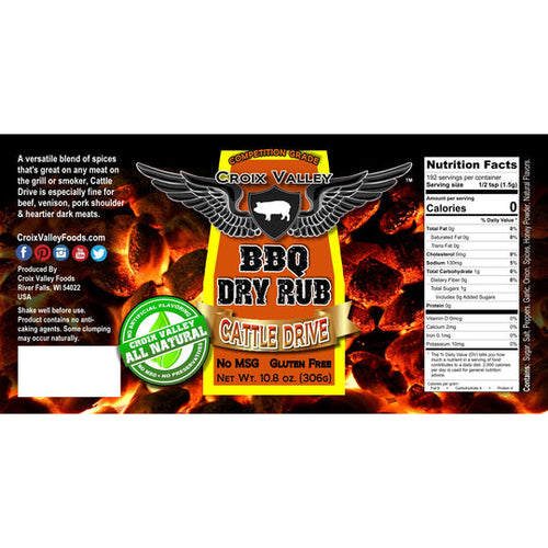 Croix Valley Cattle Drive BBQ Dry Rub