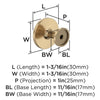 Amerock BP37025CZ Loop Collection Knob