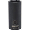 SAE Deep Impact Socket, 6-Point, Black Oxide, 1/2-In. Drive, 1-In.