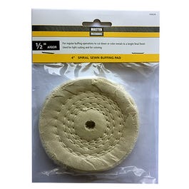 Spiral Sewn Buffing Pad, 4-In.