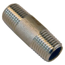 Stainless Steel Pipe Nipple, 1/4-In. x Short