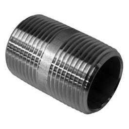 Stainless Steel Pipe Nipple, 3/4-In. x Short