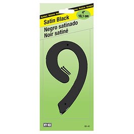 Address Number, Satin Black Zinc, 4-In., 