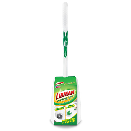Libman MegaForce Combo - Toilet Brush & Plunger