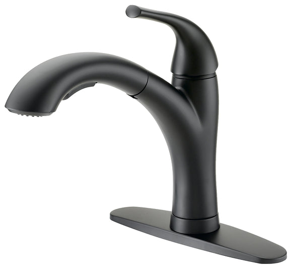 Boston Harbor Pull Out Kitchen Faucet 1.8 gpm 1-Handle, 1, 3-Faucet Hole Metal/Plastic Deck