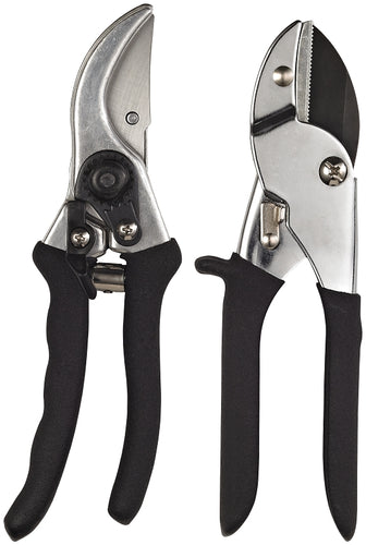 Landscapers Select GP1002+GP1013A Pruner Set, 1/2 in Cutting Capacity, Steel/Zinc Blade, Steel/Zinc Handle