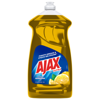Ajax® Ultra Liquid Dish Soap Lemon Scent Super Degreaser Mess-Free Easy-Flip Cap