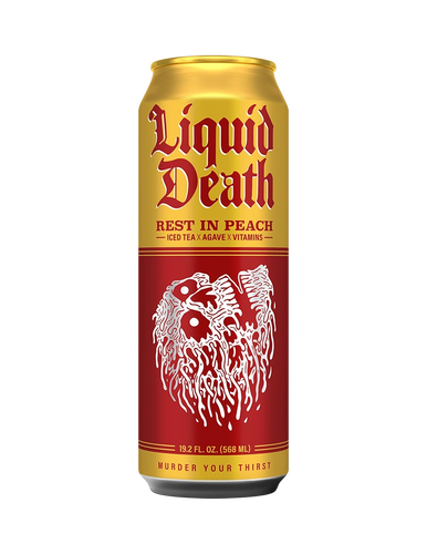 Liquid Death Rest in Peach Tea