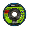 Forney Curved Edge Flap Disc, 4-1/2 in x 7/8 in, 40 Grit