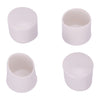ProSource Furniture Leg Tip Round Plastic White 5/8 Dia, 5/8 H
