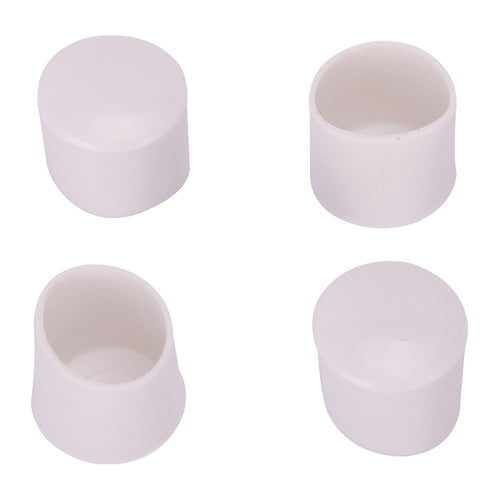 ProSource Furniture Leg Tip Round Plastic White 5/8 Dia, 5/8 H