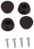ProSource Furniture Leg Tip Round Rubber Black 7/8 in Dia, 11/32 in H