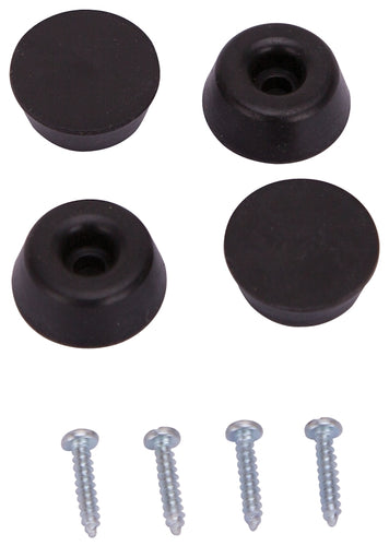 ProSource Furniture Leg Tip Round Rubber Black 7/8 in Dia, 11/32 in H