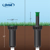 Orbit 2-inch Professional Pressure-Regulating Pop-Up Spray Head Sprinkler with 12-foot Adjustable Nozzle