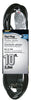 PowerZone Extension Cord 16 AWG Cable 3-Outlet Black