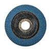 Forney Curved Edge Flap Disc, 4-1/2 in x 7/8 in, 80 Grit
