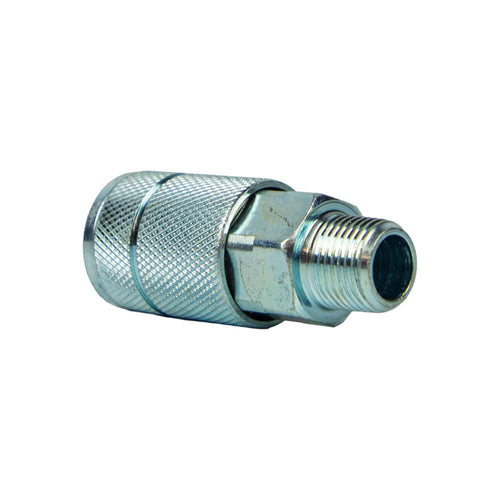 Forney Tru-Flate Style Coupler, 3/8 in x 3/8 in MNPT