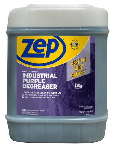 Zep Concentrated Industrial Purple Degreaser - 5 Gallon