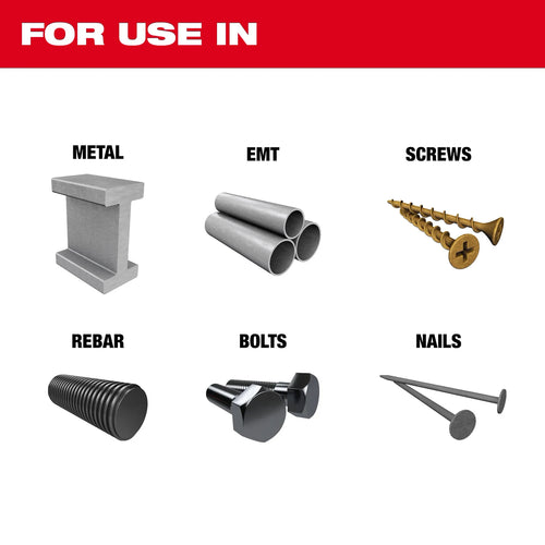 Milwaukee 1-3/8 NITRUS™ Carbide Extreme Metal Universal Fit Oscillating Multi-Tool Blade (1 PK)