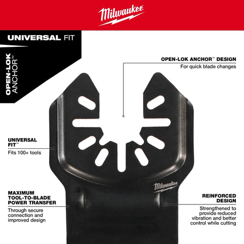 Milwaukee 1-3/8 NITRUS™ Carbide Extreme Metal Universal Fit Oscillating Multi-Tool Blade (1 PK)
