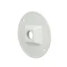 Hubbell Round Weatherproof Cluster Cover, One 1/2 in. Threaded Outlets, White