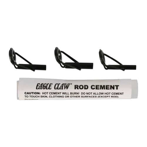 Eagle Claw Black Rod Tip Repair Kit with Glue