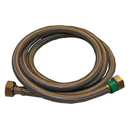 Faucet Connector, Stainless Steel, 1/2 IP x 1/2 IP x 60-In.