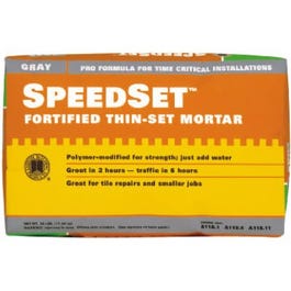 Fortified Thin-Set Mortar, Gray, 25-Lbs.