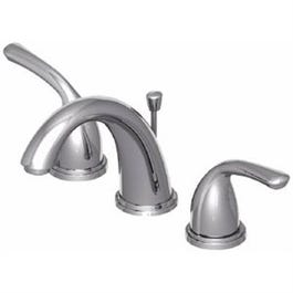 Lavatory Faucet, 2 Handles, Brushed Nickel