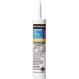 Polyblend Ceramic Tile Caulk, #165 Delorean Gray, 10.5-oz.