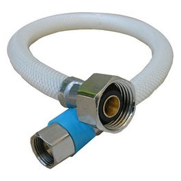 Faucet Connector, Flexible Poly, 3/8 x 1/2 x 12-In.