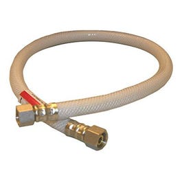 Appliance & Faucet Connector, Flexible Poly, 3/8 Compression x 3/8 Compression x 24-In.