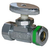 Pipe Fitting, Straight Valve, Chrome, Lead-Free, 5/8 x 7/16 or 1/2-In. OD Slip Joint Outlet