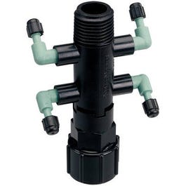 Drip Irrigation 4-Port Adapter Manifold