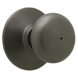 Privacy Lockset, Plymouth Knob, Aged Bronze