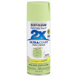 Painter's Touch 2X Spray Paint, Satin Green Apple, 12-oz.