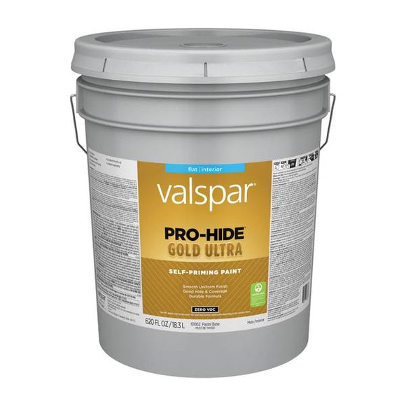 Valspar® Pro-Hide® Gold Ultra Interior Self-Priming Paint Flat 5 Gallon Black