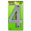 Address Number, Reflective Plastic, 6-In., 4