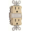 LED Night Light, Auto-On, Ivory, 15-Amp