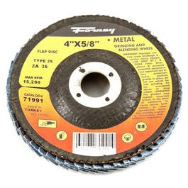 Blue Zirconia Flap Disc, Type 29, 36-Grit, 4-In.