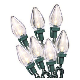 Christmas LED Light Set, C7, Warm White, 25-Ct.