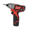 M12 12-Volt Hex Impact Driver Kit, 1/4-In. 2 Lithium-Ion Batteries