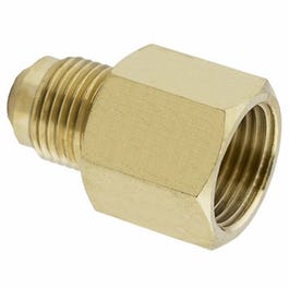 Brass Adapter, 1/2 Female Flare x 3/8-In. Male Flare