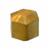 Pipe Fitting, Compression Cap, Brass, 1/4-In.