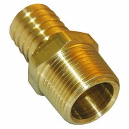 Pipe Fitting, Hose Barb Adapter, 1/4 MPT x 3/8-In. Brass