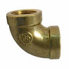 Pipe Fitting, 90-Degree Elbow, Lead-Free Brass, 1/2 FIP x 1/2-In. FIP