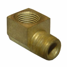 Pipe Fitting, 90-Degree Street Elbow, Lead-Free Brass, 1/4 MIP x 1/4-In.FPT