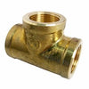 Pipe Fitting, Brass Tee, Lead-Free, 3/4-In. FPT